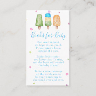 Cartão De Informações Garoto pronto para Pop de Verão para Chá de fralda