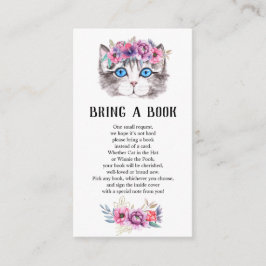 Cartão De Informações Gatinhos Gatinhos Gatinhos Rosa Livros Florais Ros