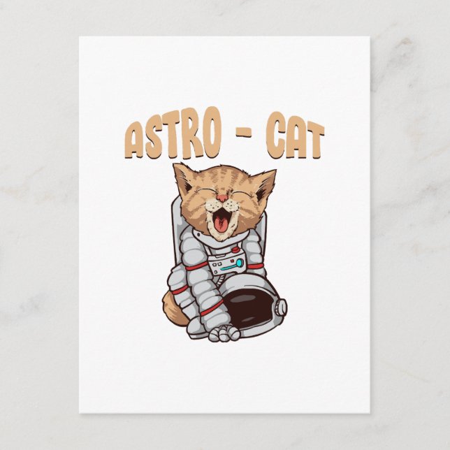 Cartão De Informações Gato Astro (Frente)