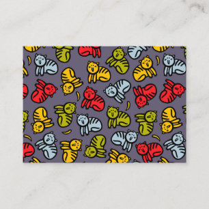 Cartão De Informações Gatos e bananas