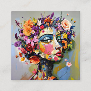 Cartão De Informações "Geometria Floral" - Retrato Botânico