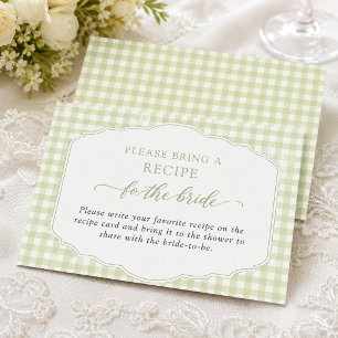 Cartão De Informações Gingham Personalizado Ela Está Fresca No Mercado