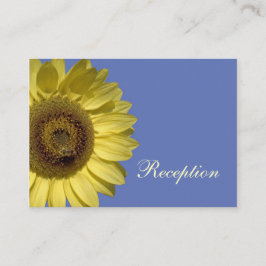Cartão De Informações girassol amarelo brilhante de verão, recepção de c