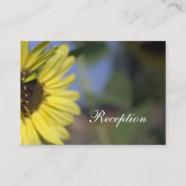 Cartão De Informações girassol amarelo brilhante de verão, recepção de c