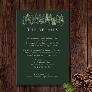 Cartão De Informações Glen White Green - Montanha Verde Verde Verde