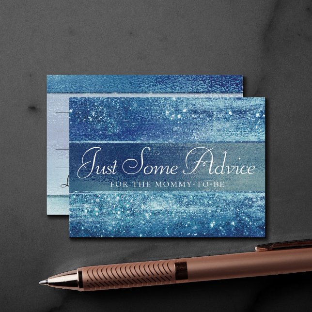 Cartão De Informações Glitzy Foil | Aconselhamento Gelado Iridescente Ic (Criador carregado)