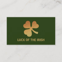 Gold Foil Shamrock, Bilhete de Chá de fraldas irla