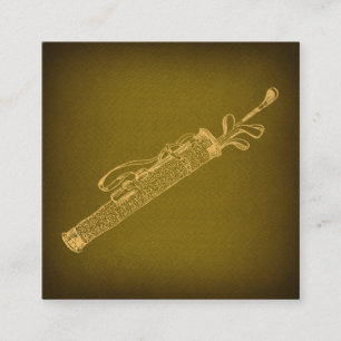 Cartão De Informações Golf Bag com Clubs Vintage Art