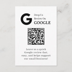 Cartão De Informações Google Review QR   Link de Feedback Empresarial