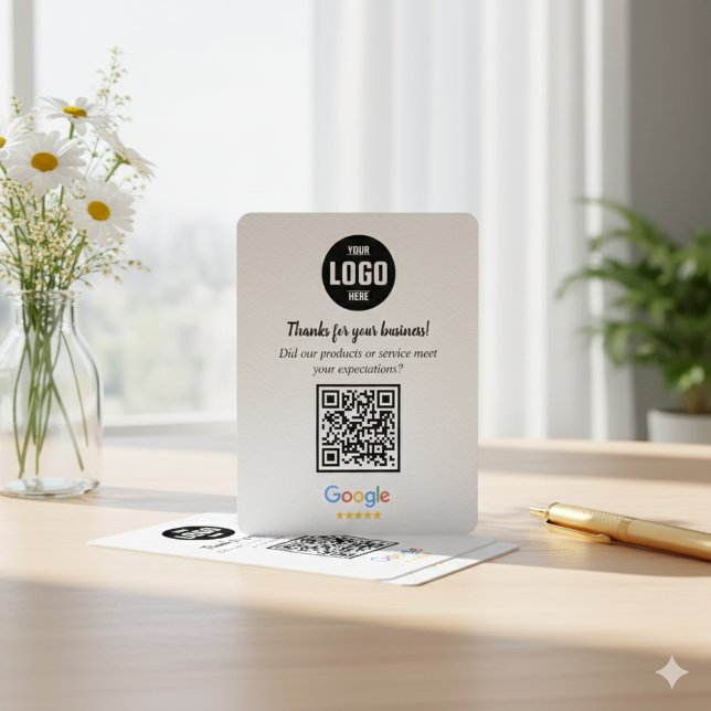 Cartão De Informações Google Reviews QR Code Business Enclosure Card (Google Reviews QR Code Business Enclosure Card)