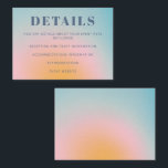 Cartão De Informações Gradiente Azul Claro Retroativo Bat Mitzvah<br><div class="desc">Placa de receptáculo Mitzvah com gradiente azul claro retroativo</div>