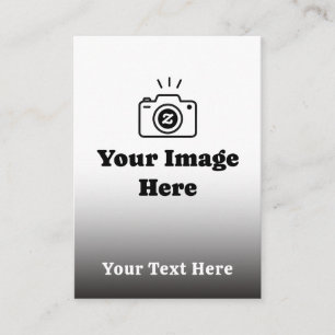 Cartão De Informações Gradiente de Texto e Imagem Personalizados