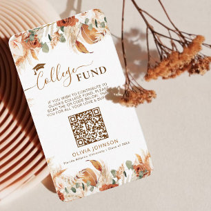 Cartão De Informações Graduação Fundo do Colégio Venmo Código QR