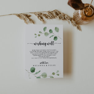 Cartão De Informações Green Delight Eucalyptus Weding Wishing Good