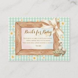 Cartão De Informações Green Silly Goose Books for Baby