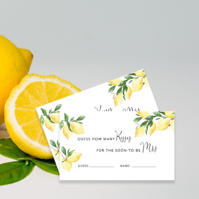 Cartão De Informações Greenery Adivinha Quantos Jogo de Beijos (Criador carregado)