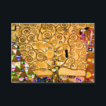 Cartão De Informações Gustav Klimt Tree of Life<br><div class="desc">Cartões de gabinete com o mural de Gustav Klimt The Tree of Life, The Stoclet Frieze (1905-1911). Consiste em três mosaicos: A Expectativa, Cavaleiro e O Embraço. Uma mulher bonita, uma árvore ouro, e dois amantes em um abraço são representados. Um presente maravilhoso para fãs de Arte Nouveau e de...</div>