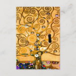 Cartão De Informações Gustav Klimt Tree of Life<br><div class="desc">Cartões de gabinete com o mural de Gustav Klimt The Tree of Life, The Stoclet Frieze (1905-1911). Consiste em três mosaicos: A Expectativa, Cavaleiro e O Embraço. Uma mulher bonita, uma árvore ouro, e dois amantes em um abraço são representados. Um presente maravilhoso para fãs de Arte Nouveau e de...</div>