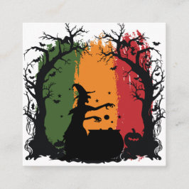 Cartão De Informações Halloween