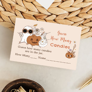 Cartão De Informações Halloween Adivinha Quantas Placas De Gabinete De J