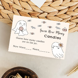 Cartão De Informações Halloween Adivinha Quantas Placas De Gabinete De J