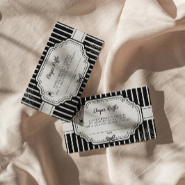 Cartão De Informações Halloween Autumn Gothic Spooky Fralda Raffle