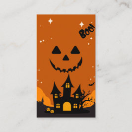 Cartão De Informações Halloween Themed Chá de fraldas Invite