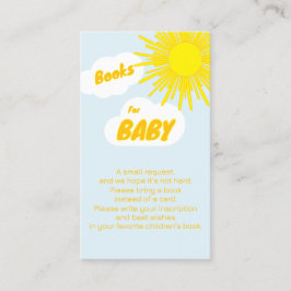 Cartão De Informações Here Comes The Son Boy Baby Shower Books For Baby
