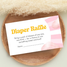 Cartão De Informações Here Comes the Sun Baby Shower Diaper Raffle