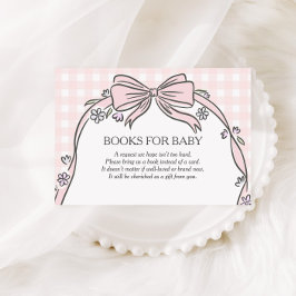 Cartão De Informações Here's the Scoop Pink Ice Cream Sundae Baby Shower