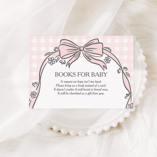 Cartão De Informações Here's the Scoop Pink Ice Cream Sundae Baby Shower (Criador carregado)