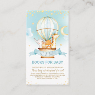 Cartão De Informações Homem de Selva de Balões de Ar Quente Traga um Liv