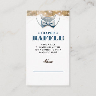 Cartão De Informações Homem Pequeno   Fralda-Chá de fraldas-Ruptura