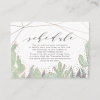 Horário de Casamento Geométrico de Terrarium & Suc