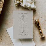 Cartão De Informações Horário Neutro De Casamento De Toneladas<br><div class="desc">Este é um cartão de inserção de linha do tempo de casamento neutro. Edite a maioria dos textos e todas as cores. // Para itens correspondentes, visite a coleção "SAWYER" na loja Sinceramente by Nicole Zazzle. * Se você gosta deste design, mas não o vê disponível para algo que você...</div>