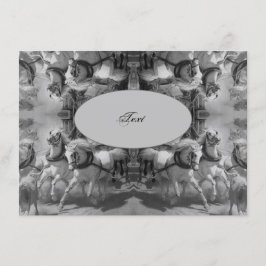 Cartão De Informações Horses Pferde Cavalli Chevaux Vintage Shabby chic