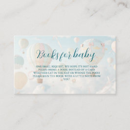 Cartão De Informações Hot air balloon Baby shower