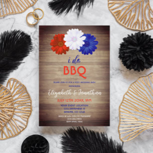 Cartão De Informações I Do Do CHURRASCO Patriótico Casamento Poste Flora