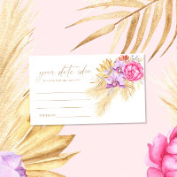 Ideias de noite de encontro floral Boho Pampas \ J