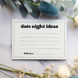 Cartão De Informações Ideias elegantes de noite de encontro retrô em pre
