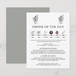 Cartão De Informações Ilustração de Arranjo Floral Aquarela Rústica