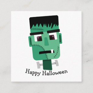 Cartão De Informações Ilustração do Monstro de Frankenstein