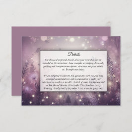 Cartão De Informações Incêndio de Starlit em Bloom