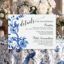 Influência Asiática Detalhes de Casamento em Azul