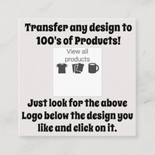 Cartão De Informações Informações de Design de Transferência