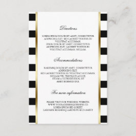 Cartão De Informações Informações de detalhes do casamento de listras pr