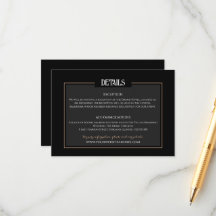 Informações minimalistas sobre casamento gótico ro