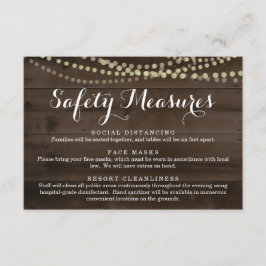 Cartão De Informações Informações sobre Máscara de Segurança Covid 19 Di