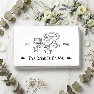 Cartão De Informações Ingresso de Bebida de Casamento Personalizado Ador