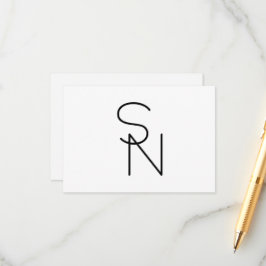 Cartão De Informações Iniciais Sobrepostas de Aparência Moderna